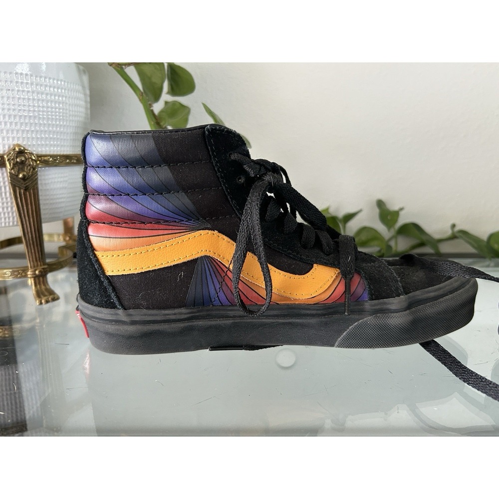 VANS Sk8-Hi Reissue Refract Skate Shoes Men's 5/Women's 6.5 Black Suede Multi - Picture 3 of 9